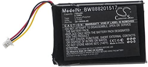 vhbw Replacement Battery compatible with Garmin DriveSmart 5, 50 LMT-D, 51 LMT-D EU, 55, 61 LMT-S GPS Navigation System Sat Nav (750mAh, 4.2V, Li-Ion)