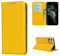 Copmob Phone Case iPhone 11 Pro,Flip Genuine Leather Wallet Case,[4 Slots][Magnetic closure][With Lanyard],Protective Cover Case for iPhone 11 Pro - Yellow