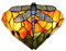 FREEDL 11.8 Tiffany Stil Wandleuchte Innen Schlafzimmer Wandlampe Vintage Tiffany Lampe Dragonfly Wandlampe mit Buntglasschirm,E27 Pastoral Wandbeleuchtung Retro Küche Restaurant Landhaus