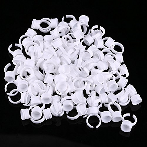 Kuuleyn Deckel Des Tattoo-Farbbechers100er-Pack Tattoo-Ringbecher, Geeignet Für Einweg-Tattoo-Farbringe, Make-Up, Lippen- Und Tattoo-Pigment-Aufbewahrungsbecher (Mittelgroß, Ohne Trennwände)