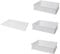 Genus Dei Tris caja para fermentación de pizza y pan | contenedor de comida para masa | Caja para masa | Tres cajas 30 x 40 x 10 + una tapa