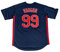GHTPGT Herren Ricky Vaughn Movie Jersey 90er Jahre Hip Hop Stitched Sport Fan Baseball Trikots Stitched, Dunkelblau, L