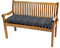 TexDeko® Garden Gartenbank-Auflage 150 x 40 x 8cm wasserabweisend UV - beständig mit Oeko-TEX Zertifikat gesteppt Bankpolster Bankkissen Polsterauflage Sitzpolster Bankauflage Sitzkissen (Anthrazit)