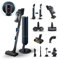 Samsung VS20A95973B/WA BESPOKE Jet Pro Extra - Aspirapolvere senza fili, Clean Station, Potenza 210W, Fino a 120 min di autonomia, Nero (Black Chrometal)/Blu Scuro (Midnight Blue)