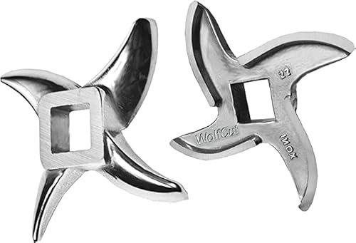 WolfCut Inox Couteau faucille compatible avec hachoir à viande Maxima MMM 22