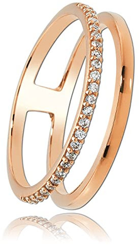 Balia Ring für Damen gefertigt aus 333 Rosegold mit Zirkonia BGR015R56 Gold Ring