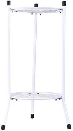 Jildouf Estante para Hierro Forjado Soporte para macetas balcón pie para Interiores para decoración del hogar Soporte Hierro Forjado Varios Niveles Estilo Simple Europeo