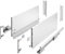 GTV Schubladenschienen AXIS PRO I Schubladenauszüge mit Vollauszug I Weiß I Belastbarkeit bis 40 kg I Push to Open Systeme I den Freien Zugang I Breite: 500 mm I Höhe: 200 mm