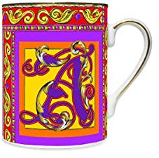 Baci Milano Mug porcellana - Ortigia (lettera A)