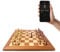 Chessnut Pro Electronic Chessboard Set, Luxury Play with All Wooden Chess Pieces Detection - 55cm Tournament Size Board Set with Wooden Pieces