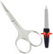 HARAMS Nail Scissors Strong Curved Blades Multipurpose Beauty Cuticle Toenail Manicure Pedicure, Eyebrows, Nose, Beard, Mustache, Hair Trimming | Grooming Shears Unisex (Nail Scissors & File)