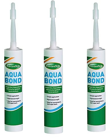 (3 TUBES) Aqua Bond Joining Adhesive 310ml Tube | Heavy-Duty, Waterproof Artificial Grass Glue, Ideal for Astro Turf Lawns, Outdoor Carpet, and Synthetic Turf Seams
