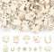 BETESSIN 100pcs Mini Holz Anhänger Streudeko Viel Glück Prüfung Abitur Bachelor Deko Glücksbringer Tischdeko Holzscheibe Kleeblatt Glücksschweine Streuteile Glückspilz Marienkäfer Konfetti zum Basteln