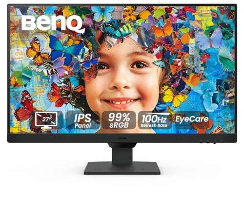 BenQ GW2790 27 100Hz FHD 1920x1080p Monitor | IPS | Eye Care | VESA Mount | Slim Bezel | Low Blue Light | Adaptive Brightness | DisplayPort | HDMI x2