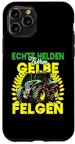 Trecker echte Helden fahren Gelbe Felgen Traktor Bauer Hülle für iPhone 11 Pro