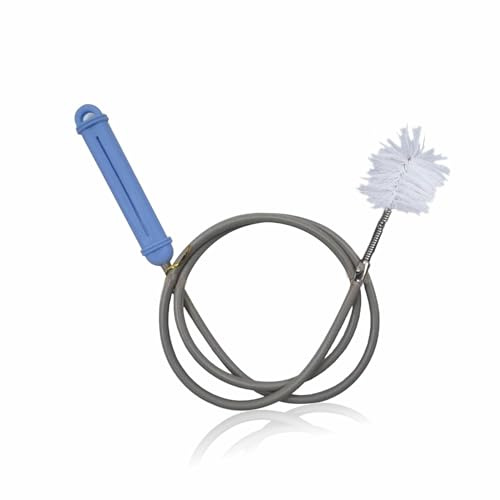 Rohrreiniger, Draht, flexibler Feder-WC-Reiniger mit Bürste, Stopfenentferner, Reinigungswerkzeug für Küche, Badewanne, Waschbecken, Dusche, Waschbecken, Küchenreinigung und 1 m Länge (1 Stück)