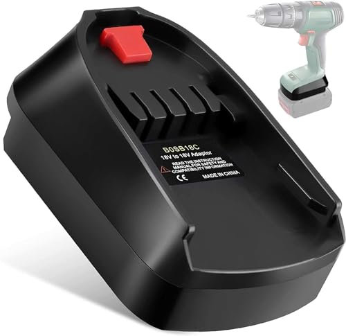 TPDL Adapter für Bosch Professional 18V System GBA Akku und für Bosch 18V PBA Grüne Elektrowerkzeuge PSB PSR Werkzeug, für Pro Akku und PBA Werkzeug (Nur Adapter)