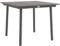 Outsunny Gartentisch, Esstisch für 4 Personen, mit Schirmloch, Terrassentisch Lattenrost für Rasen, Balkon, HDPE, Dunkelgrau,90 x 90 x 75 cm