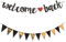 Willkommen zurück Girlande Dekorationsset - Enthält 1 Welcome Back Banner & 1 Dreiecksflagge - Perfekt für Partys, Hochzeiten, Homecoming