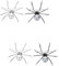SAFIGLE 4 Stück Spinnen Brosche Kragen Dekoration Hochzeit Ansteckblume Bogen Kleidungsetiketten Gothic-schmuck Gotische Broschennadel Halloween-spinnen-label-pin Spinnen-halskette Perle