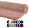 liebling Superior Badteppich mit Anti-Rutsch-Beschichtung, 100% Polyester (Mikrofaser), 70 x 120 cm, 30 Grad waschbar, Fußbodenheizung geeignet, Farbe: Sand
