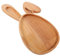 WATIIFUFU Osterhasen-Tablett Jahrestag Cafe intencion die verlobung Easter Bunny holzbretter bauholz Couchtischtablett Tablett in Hasenform Dessert mit Holzhalter Holzbrett