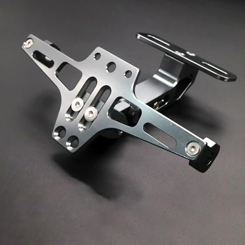 RIKCAT Kennzeichenhalter, für A-prilia Dorsoduro 900 2017-2022 Motorrad Kennzeichenhalter, Einstellbarer Winkel Motorrad Fender Eliminator Halter,B