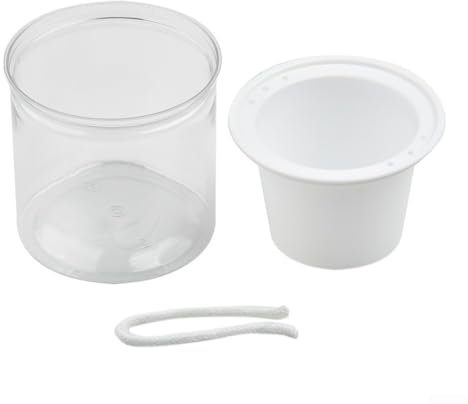 Wassersparender transparenter Blumentopf aus PP-Harz, perfekt für Schlafzimmer- und Balkonpflanzen (12 cm)