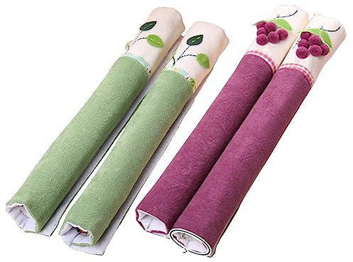Gadpiparty 2 Sets Modern Fridge Handle Covers Protectors for Refrigerator Door Handles Kitchen Appliance Covers