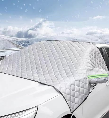 FXDSCA Frontscheibenabdeckung Auto für VW Bulli Buzz Bus 6-Seater, Auto Scheibenabdeckung Auto Winter Windschutzscheibenabdeckung für Gegen Schnee EIS Frost,L 245 * 145