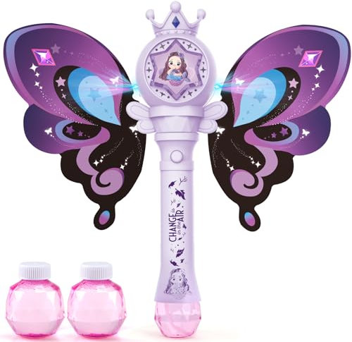 Dolanus Baguettes à bulles sur le thème de la sirène pour enfants filles – Machine à bulles lumineuse et musicale, cadeaux pour filles de 3, 4, 5, 6, 7, 8 ans, fête d'anniversaire, Noël, jouets de
