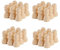 DIKACA 50pcs Unpainted Chess Pieces for Boys and Girls International Chess Set Diy Blank Wooden Crafts