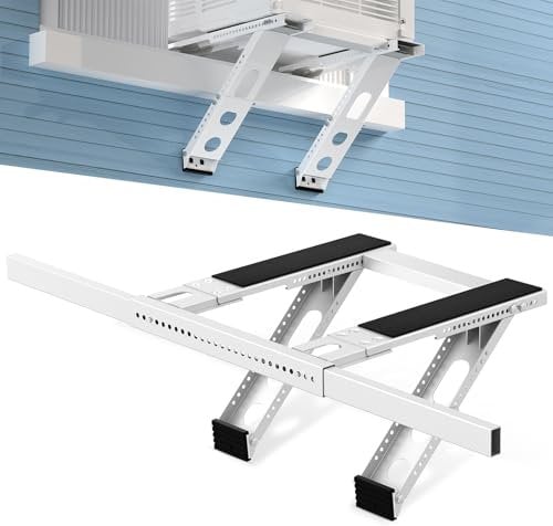 Cestluck No Drill Window AC Support Bracket: Adjustable Air Conditioner Support Bracket, Heavy Duty, Fits Single & Double-Hung Windows, Universal Units for 5000-24000 BTU, Up to 220 lbs