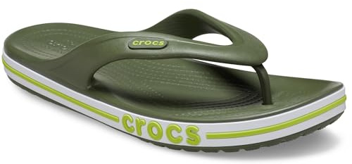 Crocs, Unisex Adult, Bayaband Flip, Army Green, 3 UK Men/ 4 UK Women