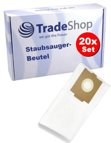 Trade-Shop Staubsauger-Beutel/Mikrovlies-Beutel (20 Stück) kompatibel mit Festool CT 26, CTL 26, CTM 26, CT 36, CTL 36, CTM 36, SC-FIS-CT 26/5