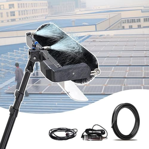 Reinigung Elektrischer Solarmodule, 60-Cm-Rollenbürste, Reinigungswerkzeug Für Solar-Photovoltaikmodule, Handgeführtes Waschset Für Elektrische Photovoltaikmodule Für Fensterglas,3.5M
