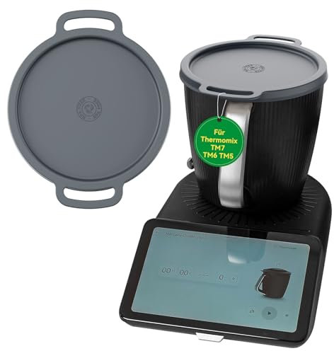 KULACO Couvercle en silicone pour Thermomix TM7/TM6/TM5/TM31/TM21, réutilisable, en silicone sans BPA, couvercle hermétique pour bol mélangeur, passe au lave-vaisselle et adapté à un usage alimentaire