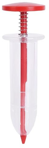 DzpKrka Spandiconcime manuale per seminatrici piccole – Strumento manuale per piantine – Spandiconcime riutilizzabile con design ergonomico per seminare giardinaggio, fattoria, , , cortile