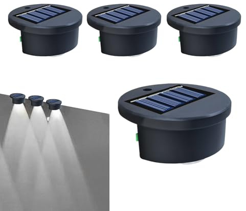 Lampe Solaire Piscine, Solar Pool Lights, Lot de 4 Lumières de Bord de Piscine à Énergie Solaire, Décorations de Piscines Sans Imperméables Hors Sol, pour Décoration Jardin Terrasse Plateforme