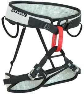 STUBAI Triple Klettergurt M-XXL | Sitzgurt mit 3 Fastfix-Schnallen, 400 g | Leichter, vollverstellbarer Klettergurt mit Komfortpolsterung, Materialschlaufen und zentriertem Anseilpunkt.