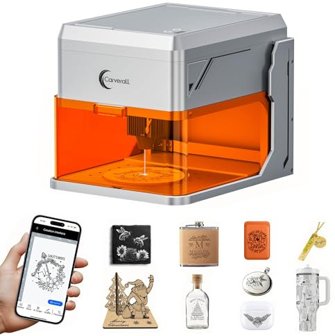 A1 PRO 5W Grabadora Láser Clase 1, Máquina de Grabado Cerrada con Cámara HD, WiFi y Software con IA, Precisión de 0,01 mm, Portátil para Madera, Cuero, Metal y Vidrio
