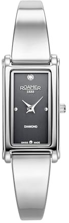 Roamer - Armbanduhr Elegance Diamond - Quartz Uhrwerk - Gehäusebreite: 15 mm - Edelstahl - 3 ATM