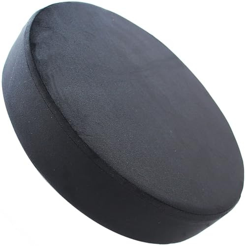 Stuhlkissen Rund Samt Indoor Stuhlauflage mit Reißverschluss Waschbar 30/35/40/45/50cm Weiches rutschfest Bodenkissen 3/5/8cm Dickes for Esszimmer, Büro, Hocker, Gartenstuhl(G,Diameter:45x3cm/18in)