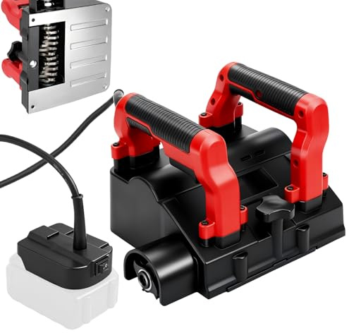 Roadtime Cepilladora de Pared Inalámbrica para Makita 18 V (sin batería) A | Rascador Eléctrico Paredes 1500–3000 RPM, Ancho de Corte 135mm, Profundidad Ajustable 1–4mm, 6 Velocidades