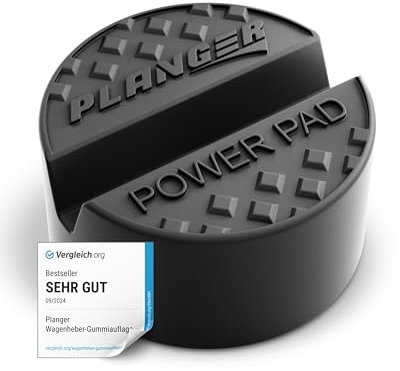 PLANGER® Gummiauflage Wagenheber - Power PAD flach (FÜR ALLE PKWs das Passende) - Bruchsicher 3t