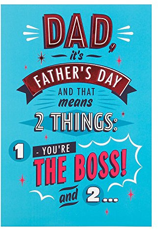 Hallmark Dad Father's Day Card 'Two Things' - Medium