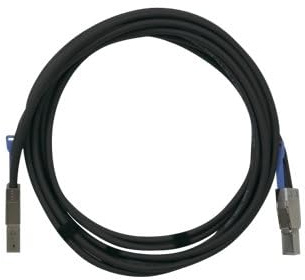 QNAP Externes SAS-Kabel SAS 12Gbit/s 4 x Mini HD SFF-8644 M bis 4 x M 2 m Schwarz