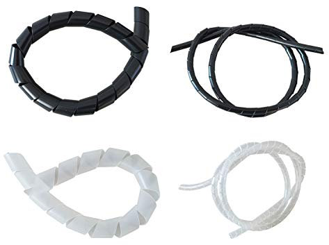 netproshop Spiralschlauch von 1,5mm bis 120mm DM Natur oder Schwarz, Farbe:schwarz, Größe:12-50mm - 5 Meter