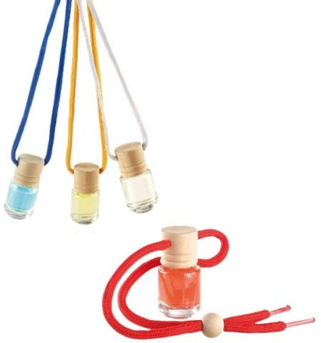 DISOK Lote de 30 Ambientadores de Colgar para Coche - Cristal 5ml Aroma Océano - Ambientadores para Coches Baratos, Colgantes. Ambientadores Coche y automóviles para Recuerdos de Bodas