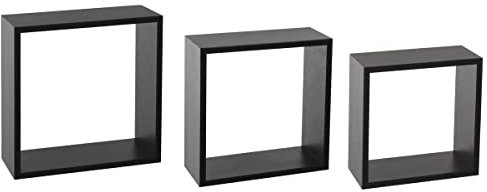 5five - 3 große wandregale fixy würfel schwarz